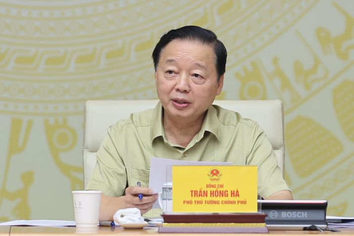 Phó Thủ tướng Trần Hồng Hà phát biểu - Ảnh: VGP/Nhật Bắc