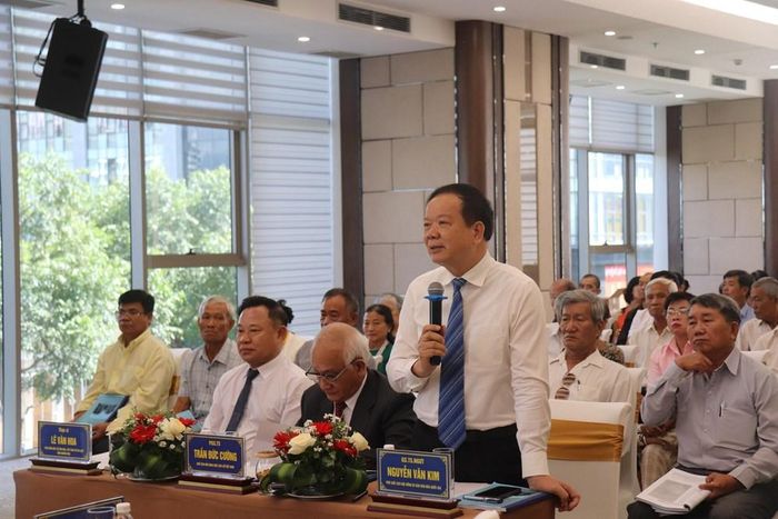 GS.TS.NGƯT Nguyễn Văn Kim, Phó Chủ tịch Hội đồng Di sản văn hóa Quốc gia phát biểu
