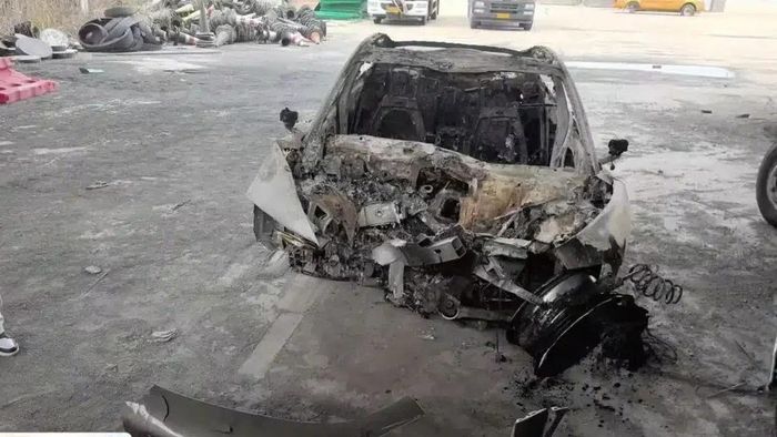 Vụ tai nạn liên quan đến xe Xiaomi SU7 gây rúng động tại Trung Quốc. Ảnh: Car News China.