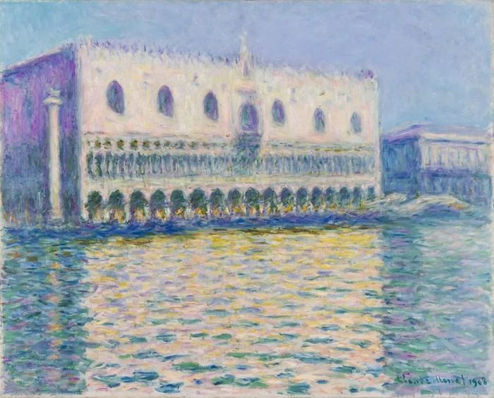 Kiệt tác “Palazzo Ducale” (Cung điện Ducale, sơn dầu trên vải, 1908) của Monet
