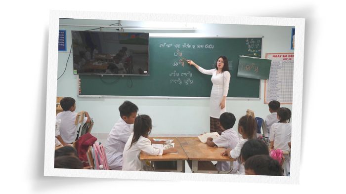 Trong một lớp học tiếng Chăm