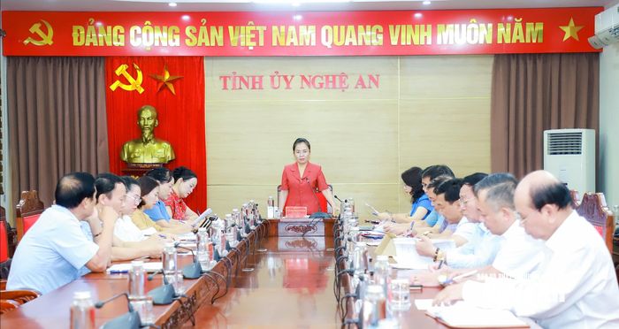 Quang cảnh cuộc làm việc. Ảnh: Thành Duy