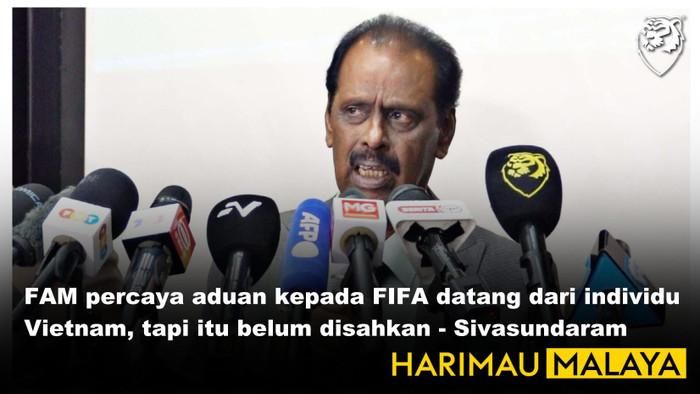 Liên đoàn Bóng đá Malaysia (FAM) tin rằng đơn khiếu nại lên FIFA đến từ cá nhân người Việt Nam, nhưng chưa thể xác nhận. Ảnh: Harimau Malaya