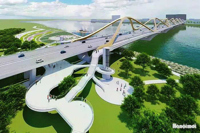 Phối cảnh cầu Trần Hưng Đạo.