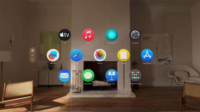 Giao diện phần mềm VisionOS