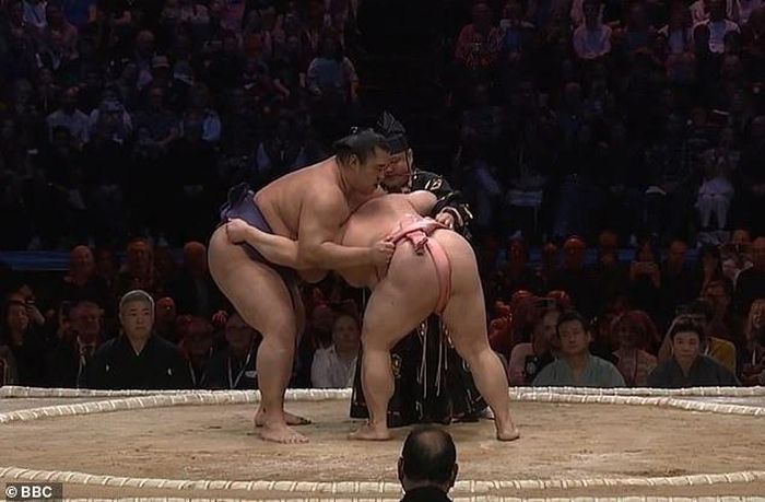 40 võ sĩ hàng đầu Nhật Bản góp mặt tại Royal Albert Hall (London) trong Giải Grand Sumo - Ảnh BBC