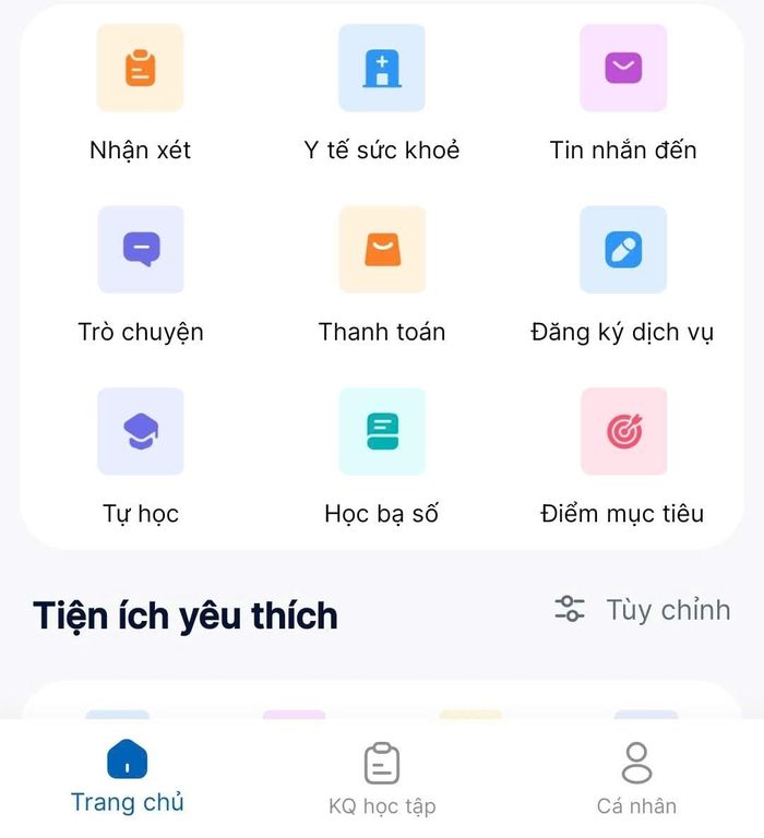 Dù Sổ liên lạc điện tử tích hợp khá nhiều tính năng nhưng thực tế khi phụ huynh truy cập đều nhận được thông báo "không có dữ liệu". Ảnh: T.N