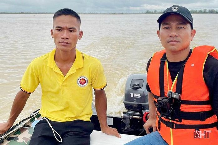 Ngoài giúp người trong thiên tai, lũ lụt, anh Mân còn tham gia tìm kiếm người đuối nước.