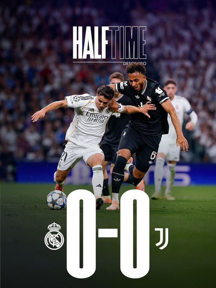45 phút đầu khép lại với tỷ số hòa 0-0