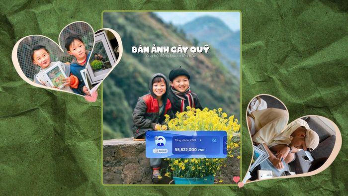 Bùi Ngọc Công thực hiện dự án “Bán ảnh gây quỹ” ủng hộ người dân chịu ảnh hưởng bởi bão lũ.
