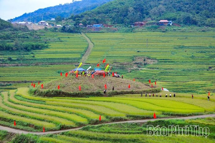 Đồi Mâm Xôi diễn ra nghi lễ Mừng cơm mới của người Mường