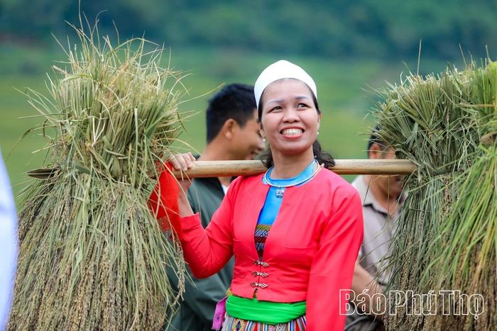 Người nông dân phấn khởi về vụ mùa bội thu