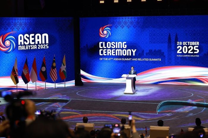 Tổng thống Philippines Ferdinand Romualdez Marcos phát biểu. Ảnh: Dương Giang-TTXVN