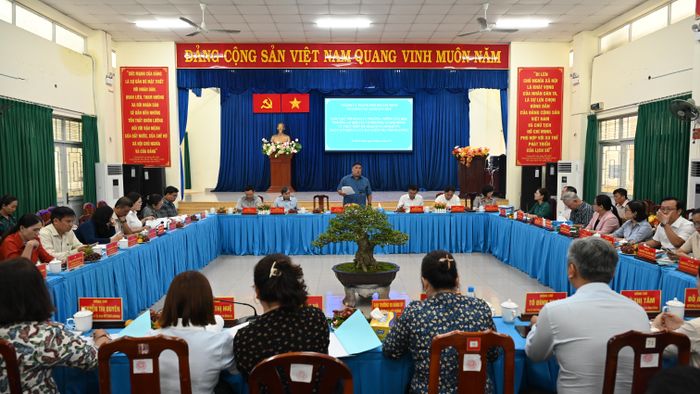 Tổ công tác số 8 làm việc với các phường Thông Tây Hội, An Hội Đông, An Hội Tây