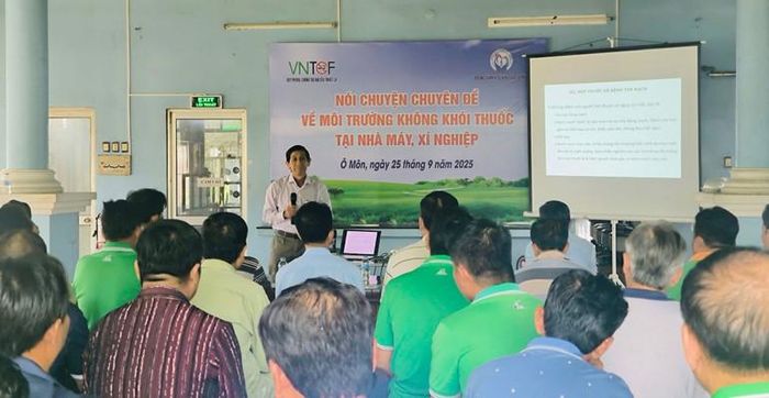  Buổi nói chuyện chuyên đề về môi trường không khói thuốc lá tại nhà máy, xí nghiệp. 