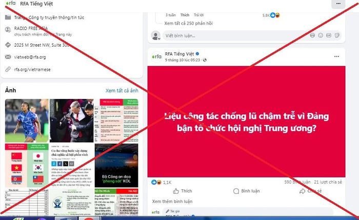 Trong 29 năm kể từ ngày thành lập, RFA thường xuyên thông tin bịa đặt, thể hiện thái độ hằn học, chống phá cách mạng Việt Nam.