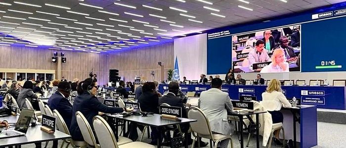 Trong kỳ họp lần thứ 43 ,Đại hội đồng UNESCO thông qua nghị quyết vinh danh Danh nhân văn hóa Lê Quý Đôn. Ảnh: TTXVN phát