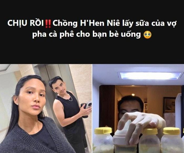 Video chồng H'Hen Niê pha cà phê từ sữa của vợ mời bạn bè uống gây tranh cãi