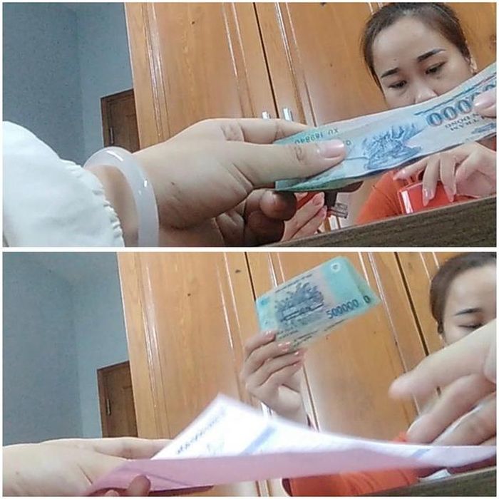  Ngày thứ 2 ứng viên đến Store Kim Phát, Ngọc tiếp tục thu 1 triệu đồng rồi đưa 1 chai sữa tắm 