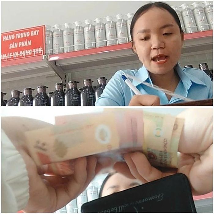  Để được nhận việc, ứng viên phải đóng 270.000 đồng mua 4 chai nước tẩy rửa 