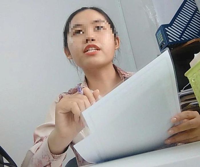  Sau khi thao túng tâm lý, ép người lao động mua sản phẩm, Uyên yêu cầu họ viết theo mẫu "Đơn vị tham gia cộng tác viên" 