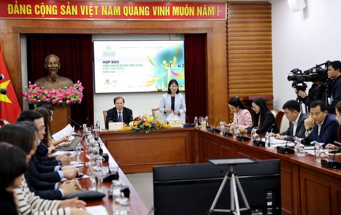 Liên hoan phim Việt Nam lần thứ 24 diễn ra tại TP Hồ Chí Minh. Trong ảnh: Quang cảnh buổi họp báo thông tin về Liên hoan phim Việt Nam lần thứ 24 tại Bộ Văn hóa, Thể thao và Du lịch sáng 5/11. Ảnh: Thanh Tùng - TTXVN