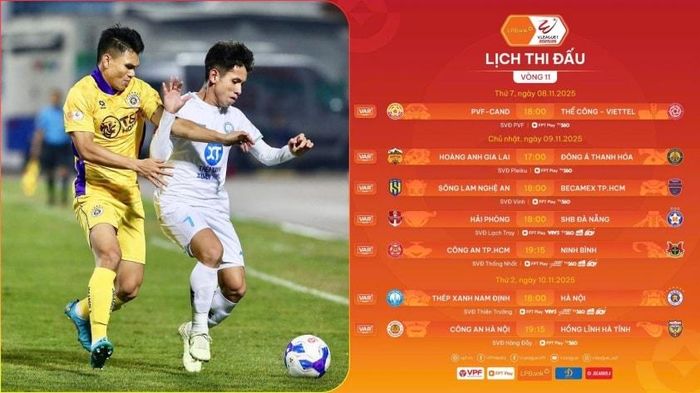 Lịch thi đấu của vòng 11 V-League
