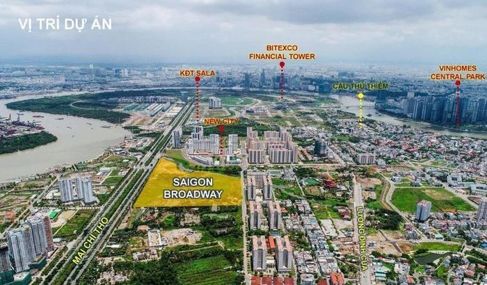  Vị trí khu đất làm dự án Sài Gòn Broadway 