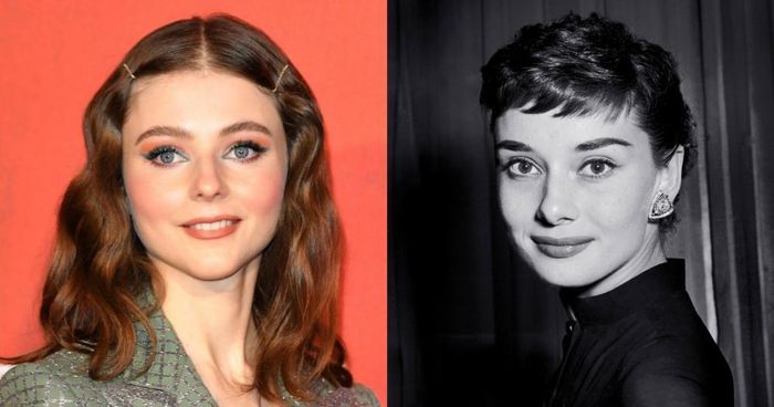 Thomasin McKenzie sẽ vào vai huyền thoại Hollywood Audrey Hepburn (phải)