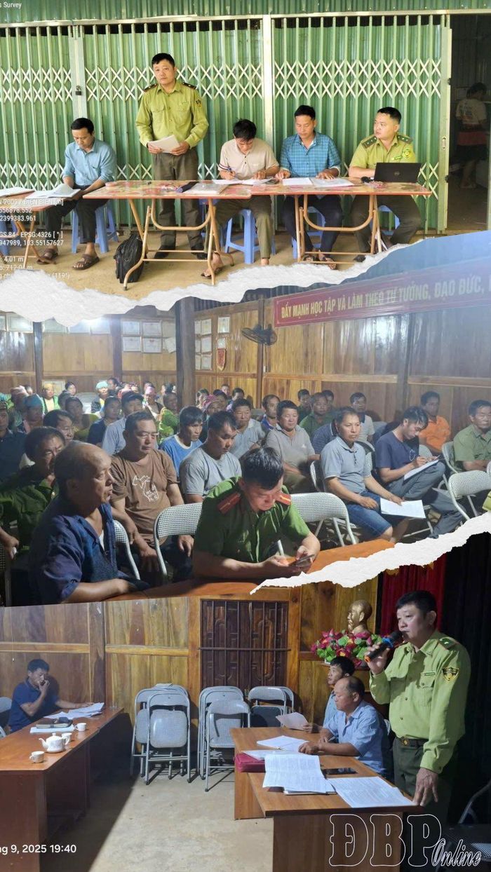 Hạt Kiểm lâm Tuần Giáo trực tiếp tuyên truyền, phổ biến các quy định của pháp luật về lâm nghiệp, PCCCR trên địa bàn xã Pú Nhung.