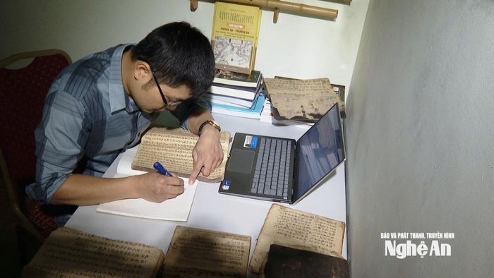 Anh Trần Mạnh Cường mong muốn mình sẽ trở thành một nhà "Nghệ An học" (Ảnh: Lê Trang)