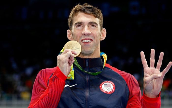  Phelps khi còn thi đấu. 