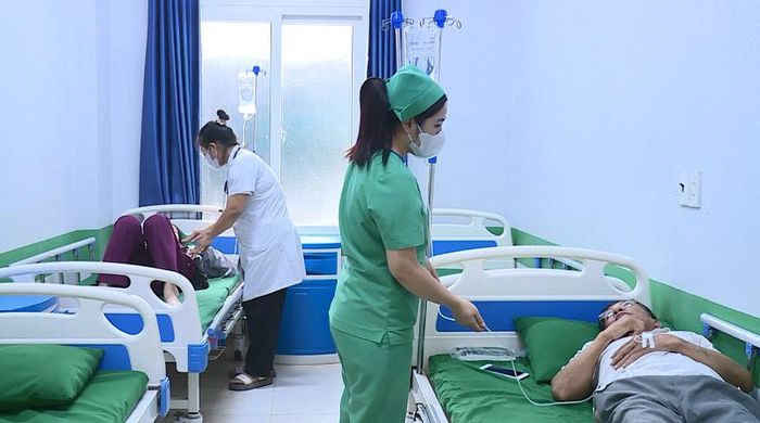 Bệnh nhân mắc cúm A kèm theo bệnh lý nền điều trị tại Bệnh viện Đa khoa Medic Hải Tiến.