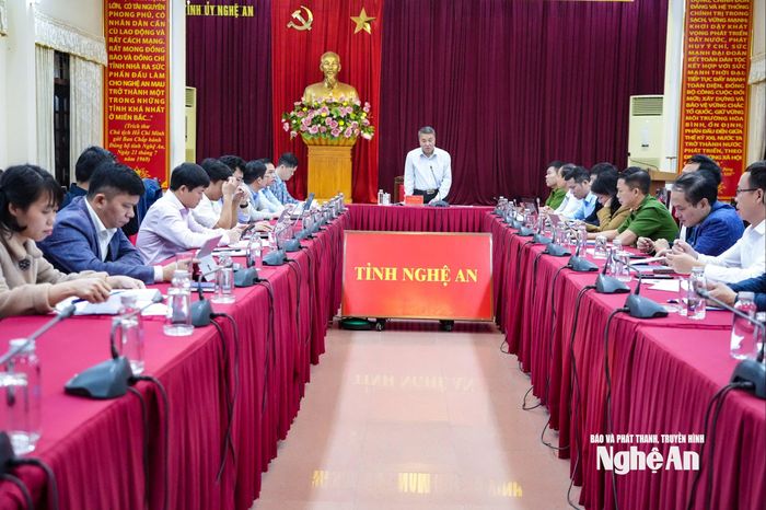 Toàn cảnh hội nghị tại điểm cầu Nghệ An. Ảnh: T.P