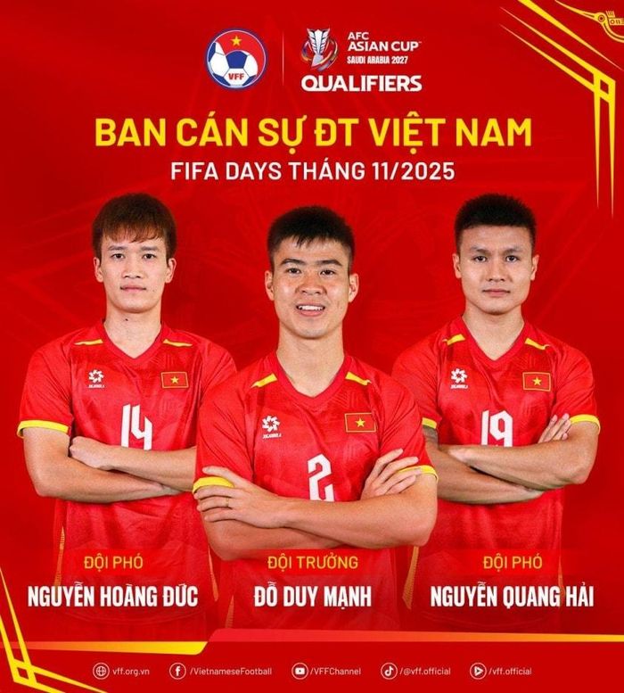 Duy Mạnh tiếp tục được tin tưởng làm đội trưởng ĐT Việt Nam
