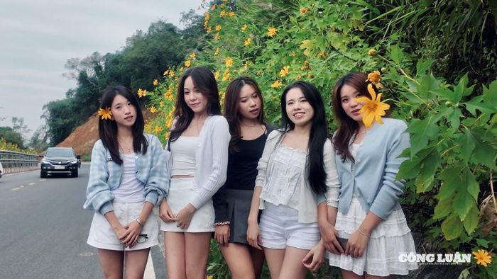 Từ sáng sớm đến chiều muộn, cung đường dẫn vào Vườn quốc gia Ba Vì luôn tấp nập xe cộ. Hàng nghìn du khách, đặc biệt là các bạn trẻ, đổ về đây để “săn” khoảnh khắc dã quỳ nở.