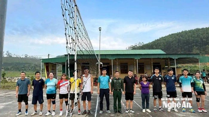 Đồn Biên phòng Thanh Thủy tổ chức giao lưu thể thao. Ảnh: Trần Văn Khánh