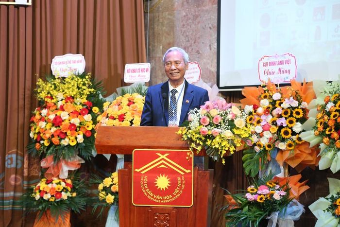 PGS- TS Đỗ Văn Trụ tái đắc cử Chủ tịch Hội Di sản Văn hóa Việt Nam lần thứ V, nhiệm kỳ 2025 - 2030. Ảnh: Trần Hiệp