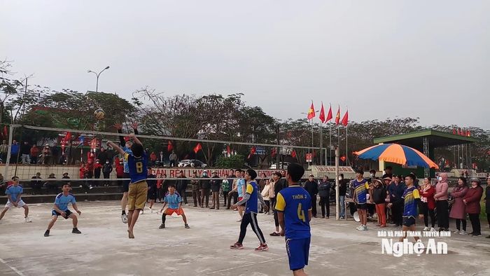 Phong trào thể thao ở thôn 2 sôi nổi, đời sống tinh thần của người dân được nâng cao. Ảnh: T.P
