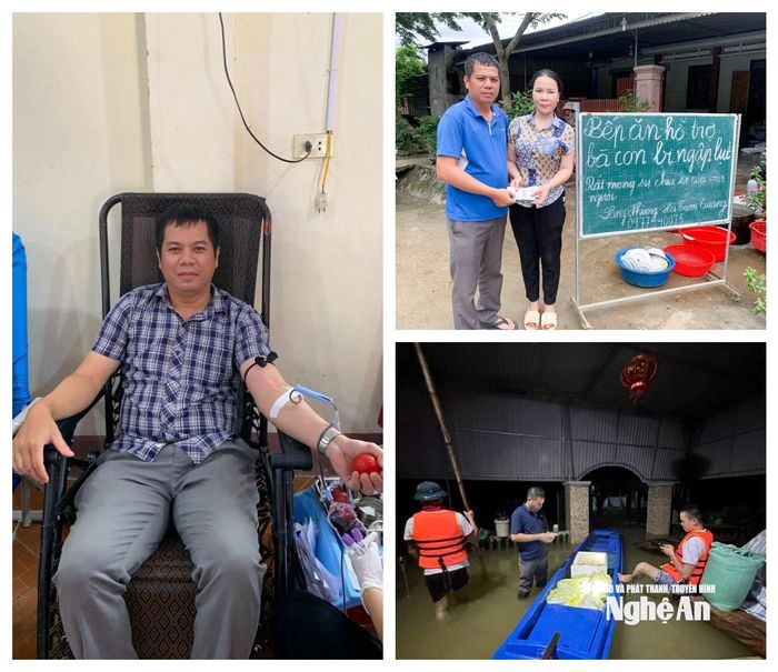 Bí thư kiêm Xóm trưởng thôn 2 không chỉ gương mẫu trong sản xuất, kinh doanh, là người đứng mũi chịu sào mà còn tích cực trong các hoạt động vì cộng đồng. Ảnh: TP