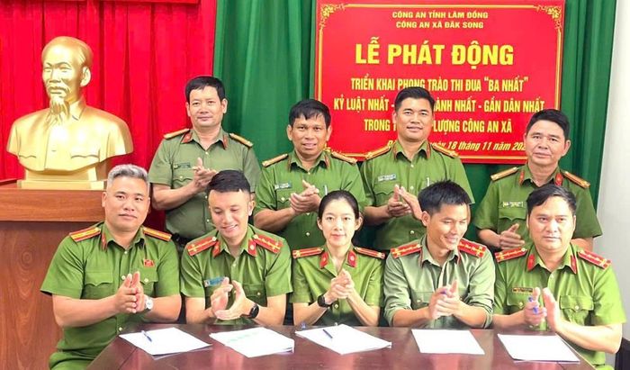 CBCS Công an xã Đắk Song quyết tâm thực hiện hiệu quả phong trào thi đua