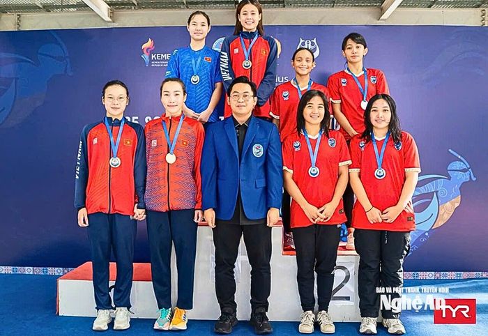 Đội tuyển Lặn Nghệ An thi đấu ấn tượng tại giải Giải vô địch Lặn trẻ Châu Á và Vô địch Lặn Đông Nam Á. Ảnh: Hải Hưng