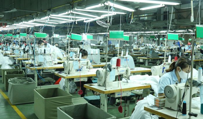 Công ty Cổ phần may KLW Việt Nam, phường Phúc Yên đang tạo việc làm cho hơn 600 lao động.