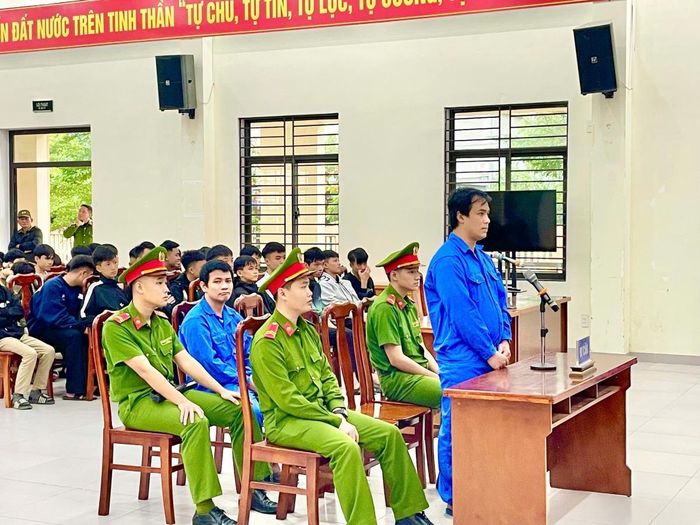 Bị cáo Phước tại phiên tòa.