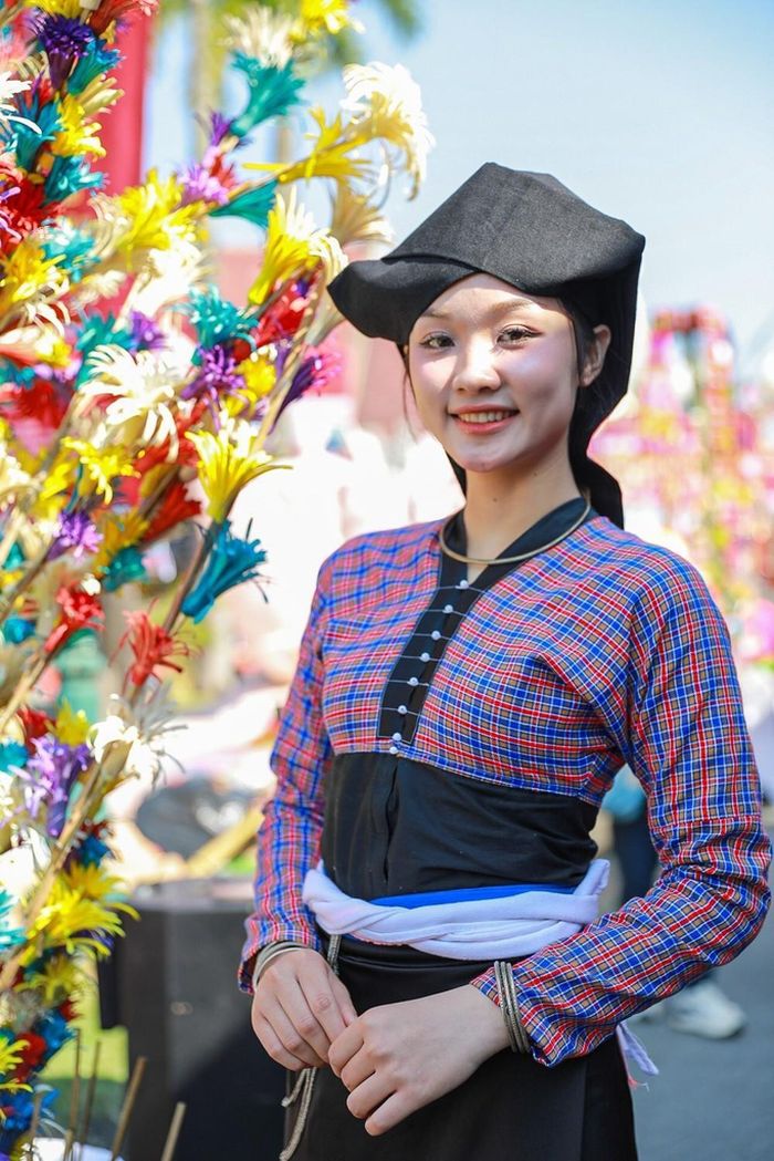 Trang phục dân tộc Mường tỉnh Sơn La. Ảnh: Khánh Hòa - TTXVN