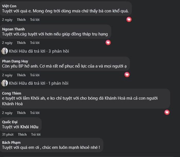 Nhiều người dùng mạng xã hội khen ngợi Hữu Khôi