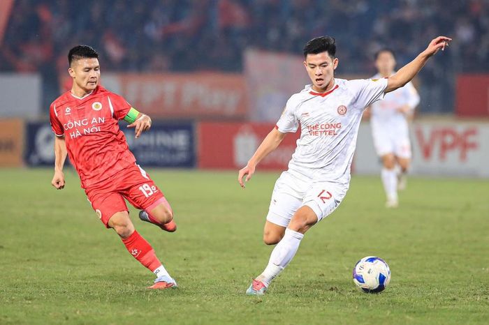 Quang Hải cùng đồng đội CAHN thua đau Thể Công Viettel ở vòng 1/8 Cúp Quốc Gia 2025/26. Ảnh: Hoàng Linh