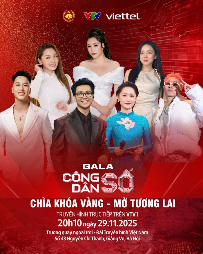 Chương trình Gala "Công dân số" sẽ được phát sóng trực tiếp trên kênh VTV1.