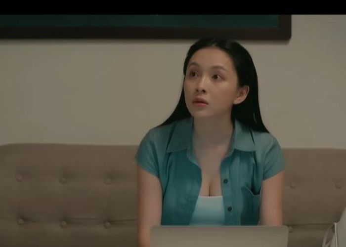 Cô thực tập sinh Nga xinh đẹp, gợi cảm đã bị Nghiêm giở trò cưỡng bức. Ảnh VTV