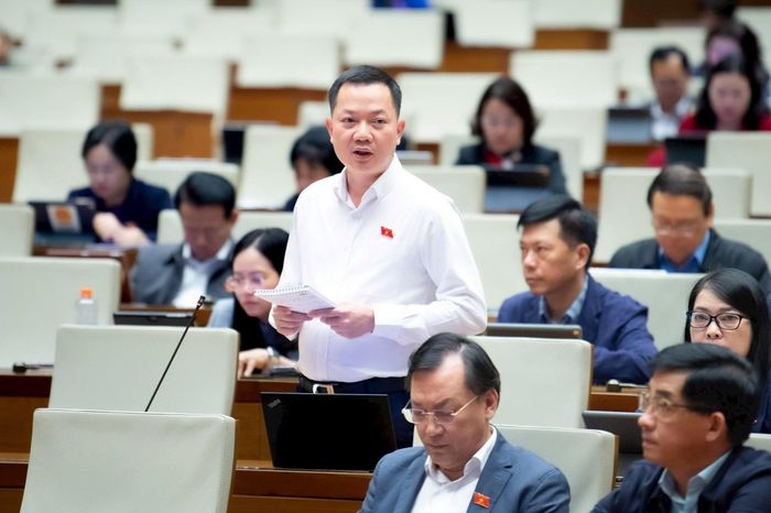 Đại biểu Trịnh Xuân An, Đoàn ĐBQH tỉnh Đồng Nai phát biểu.